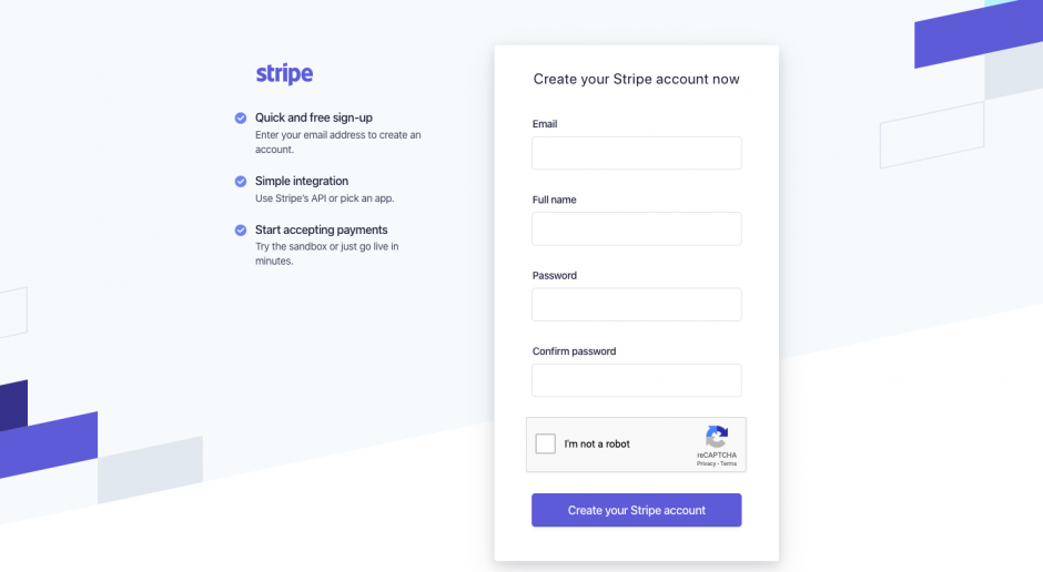Stripe Registration
